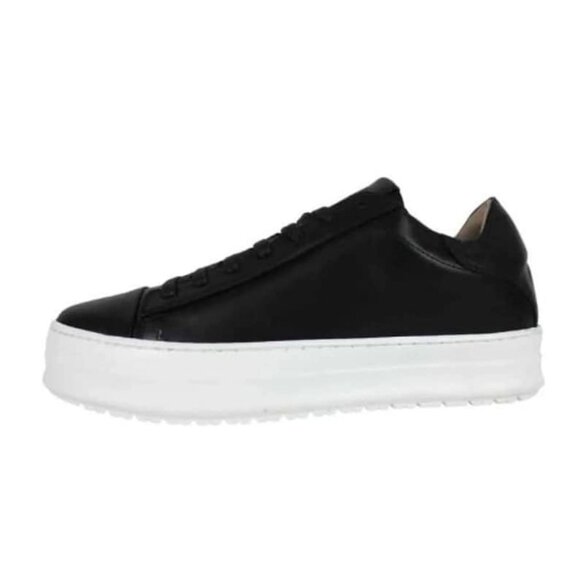 Italian Handmade Men's Leather Sneaker/ Sorrento Black Leather Sneakers / Men’s